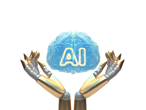 ai cloud concept with robot arms removebg preview